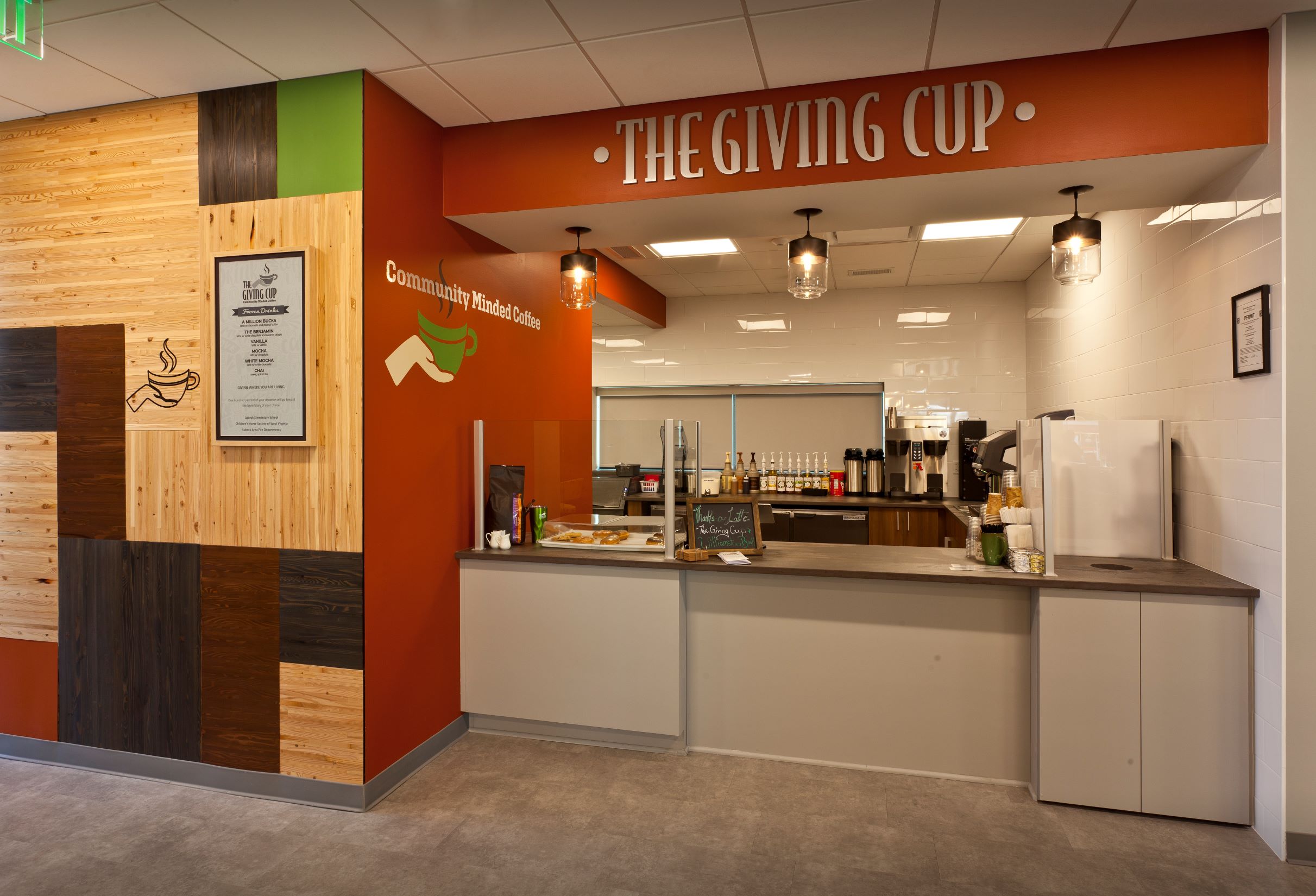 The Giving Cup, Williamstown Bank's coffee shop for customers